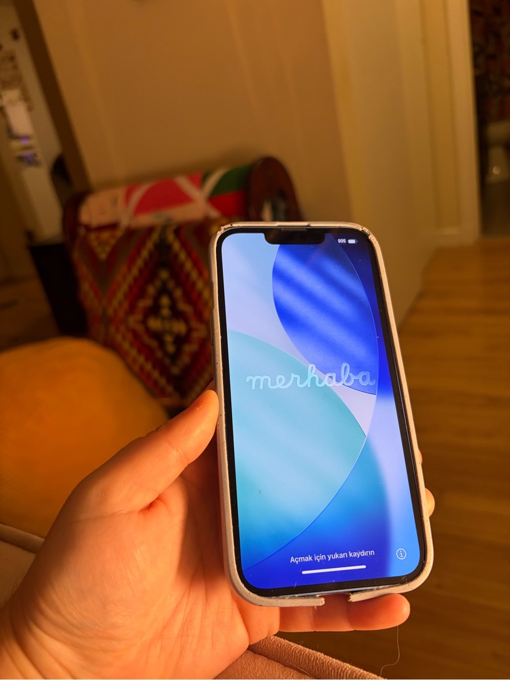 Apple iPhone 13 128g with Blue Pela Case & charger